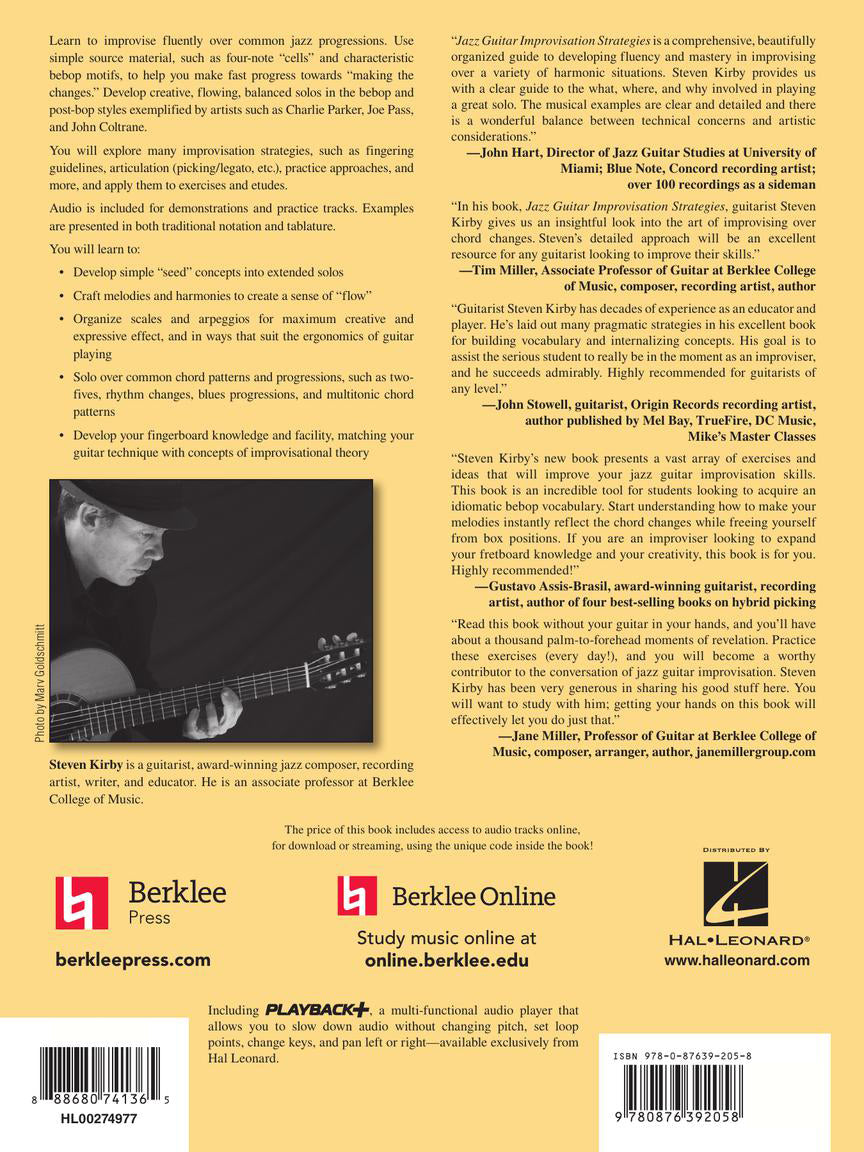 Berklee Jazz Guitar Improvisation Strategies