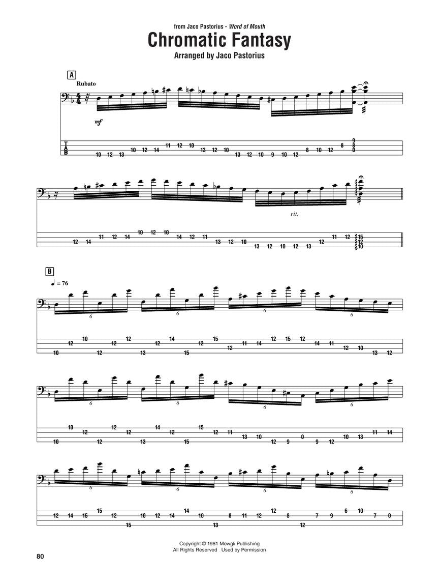 Jaco Pastorius Omnibook (Bass Tabs)