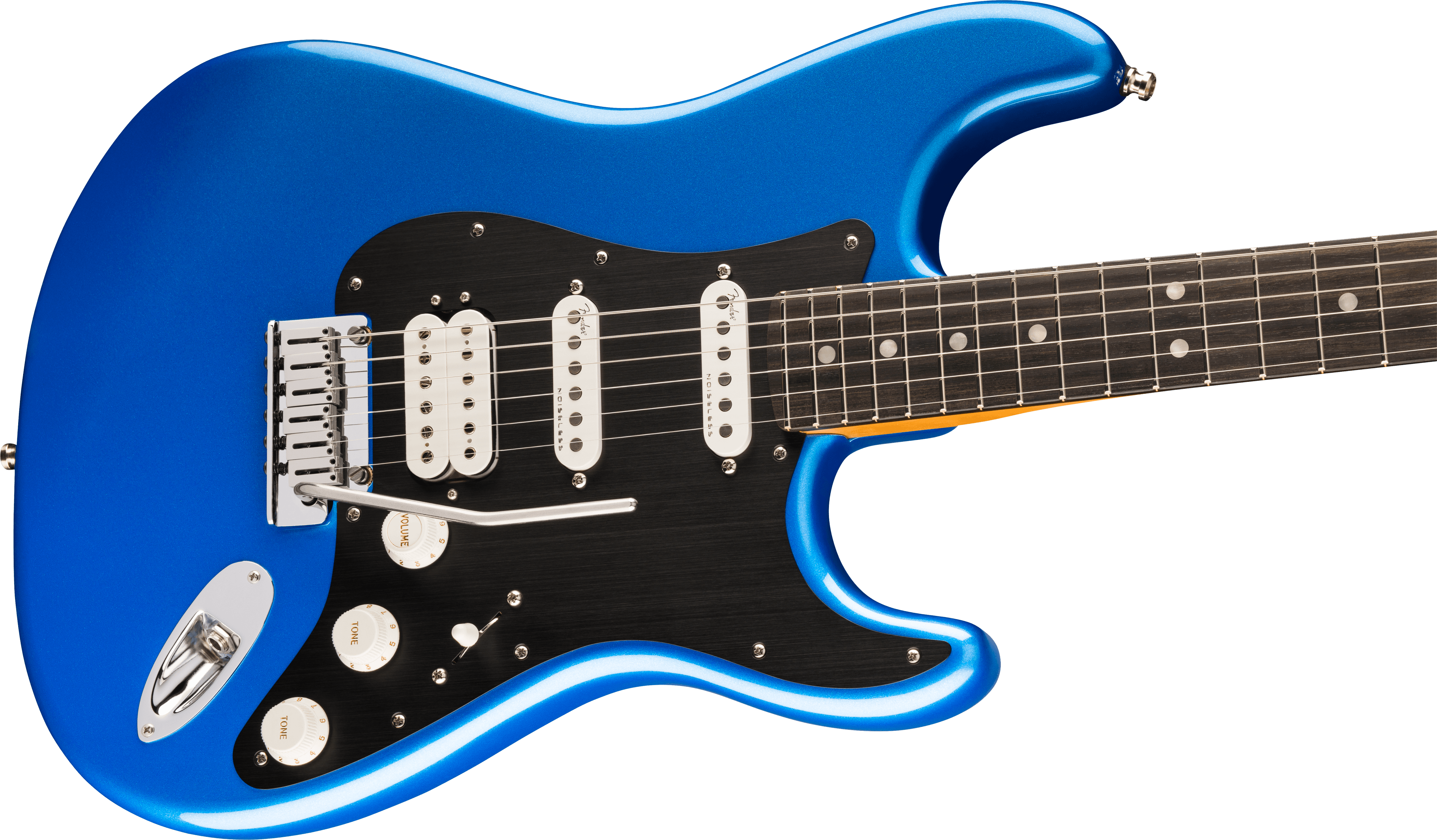 Fender American Ultra II Stratocaster® HSS, Ebony Fingerboard, Noble Blue