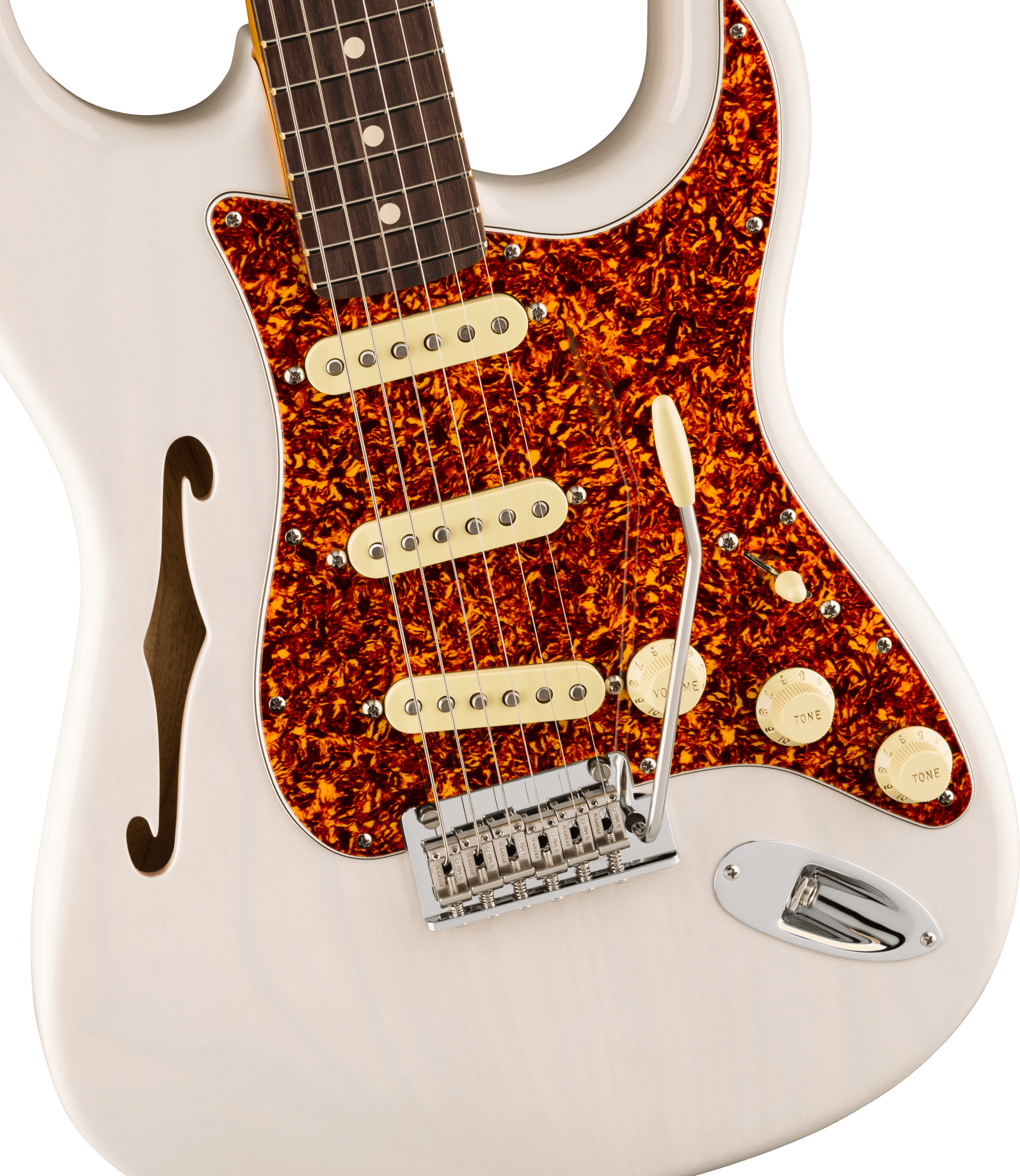 Fender American Professional II Stratocaster® Thinline, Rosewood Fingerboard, White Blonde