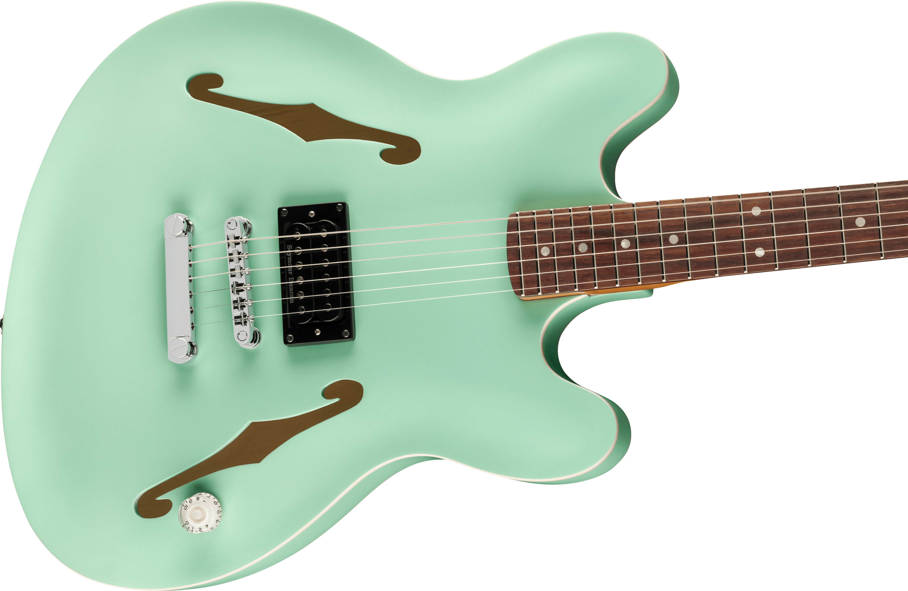 Fender Tom DeLonge Starcaster®, Rosewood Fingerboard, Chrome Hardware, Satin Surf Green