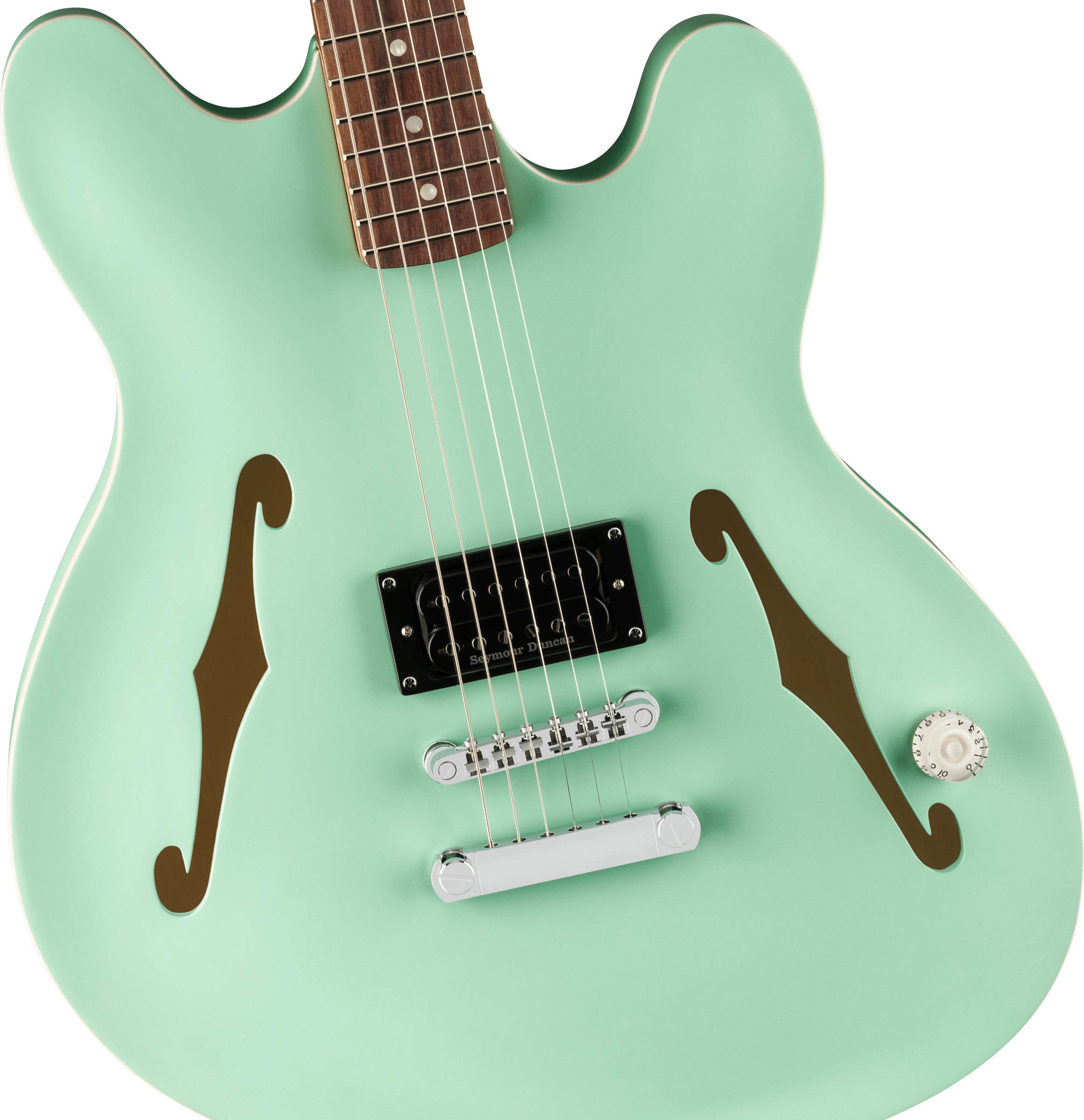 Fender Tom DeLonge Starcaster®, Rosewood Fingerboard, Chrome Hardware, Satin Surf Green