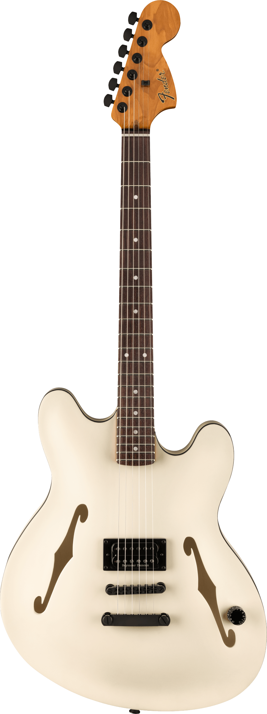 Fender Tom DeLonge Starcaster®, Rosewood Fingerboard, Black Hardware, Satin Olympic White