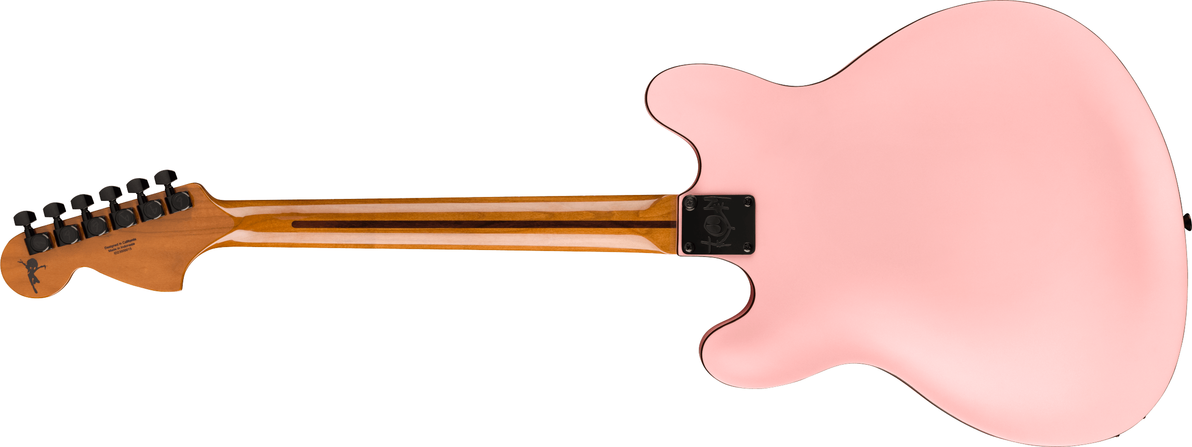 Fender Tom DeLonge Starcaster®, Rosewood Fingerboard, Black Hardware, Satin Shell Pink