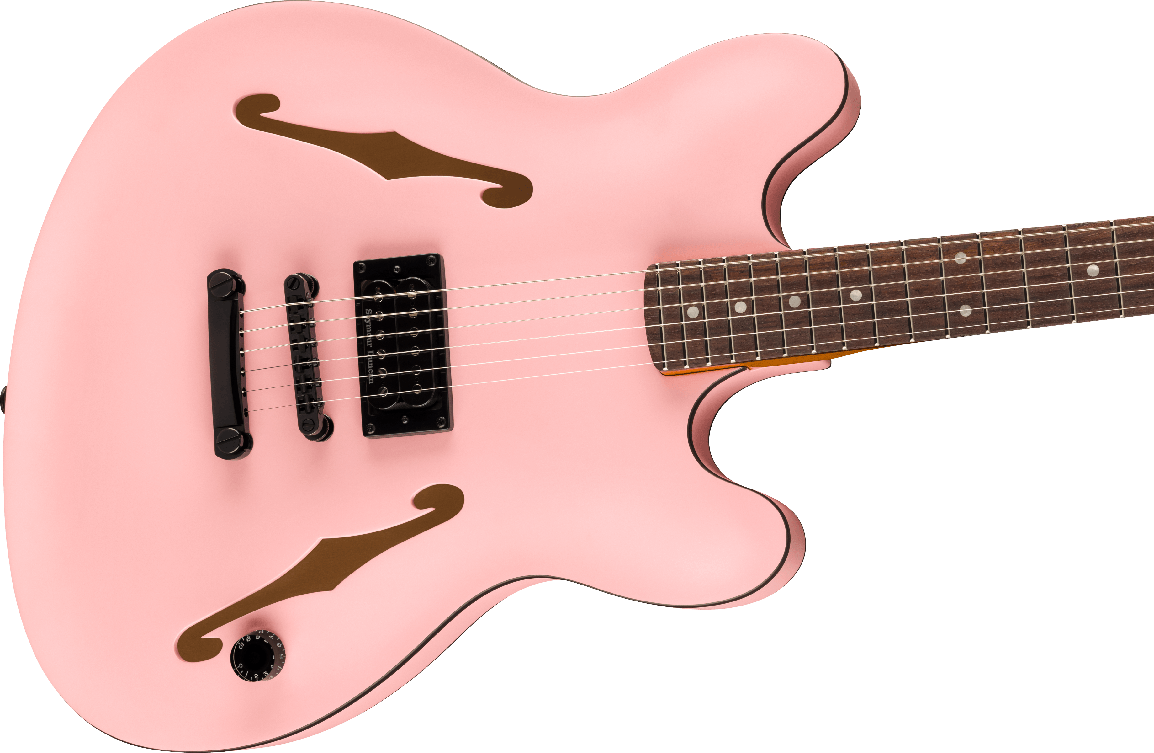 Fender Tom DeLonge Starcaster®, Rosewood Fingerboard, Black Hardware, Satin Shell Pink