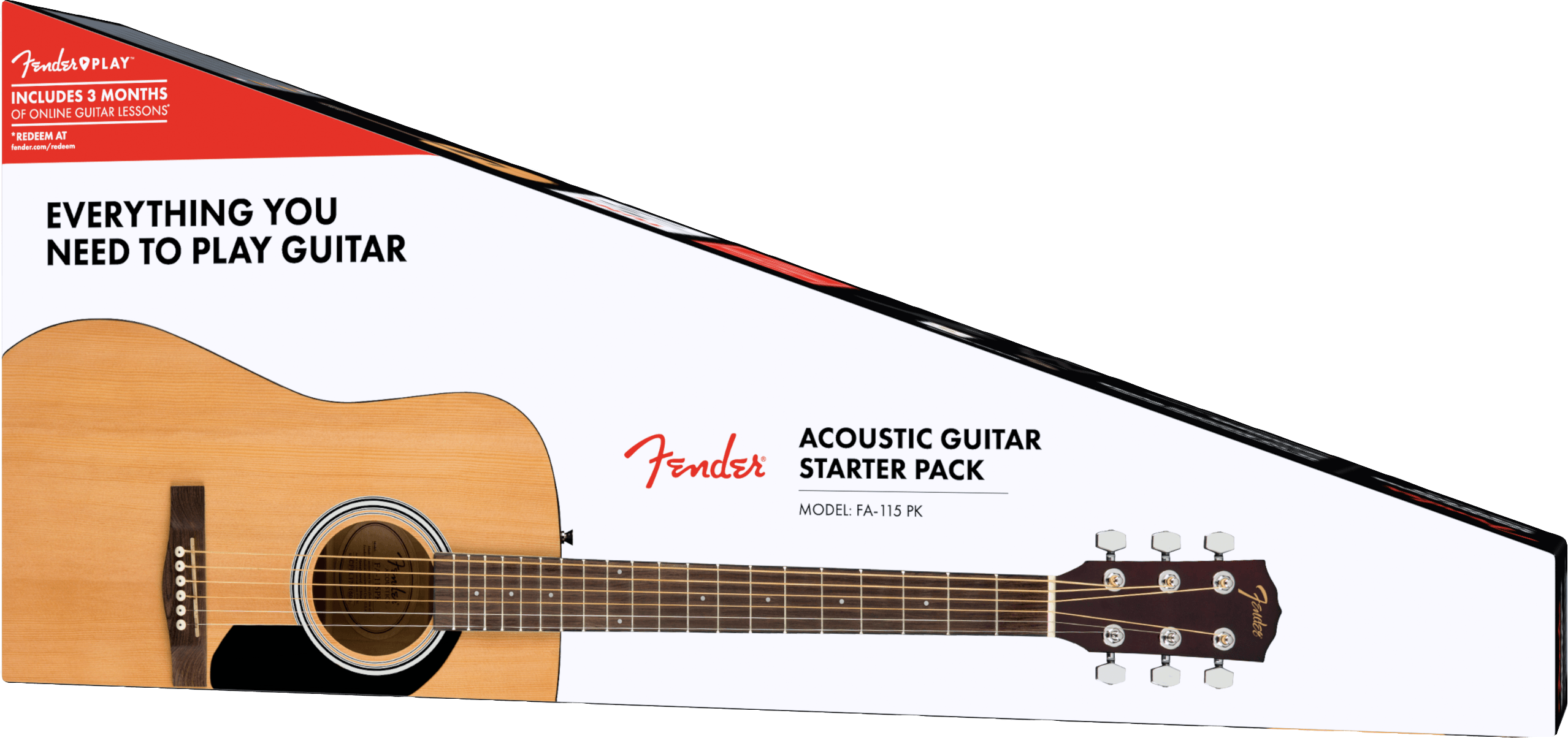 Fender FA-115 Dreadnought Pack, Natural, Walnut Fingerboard