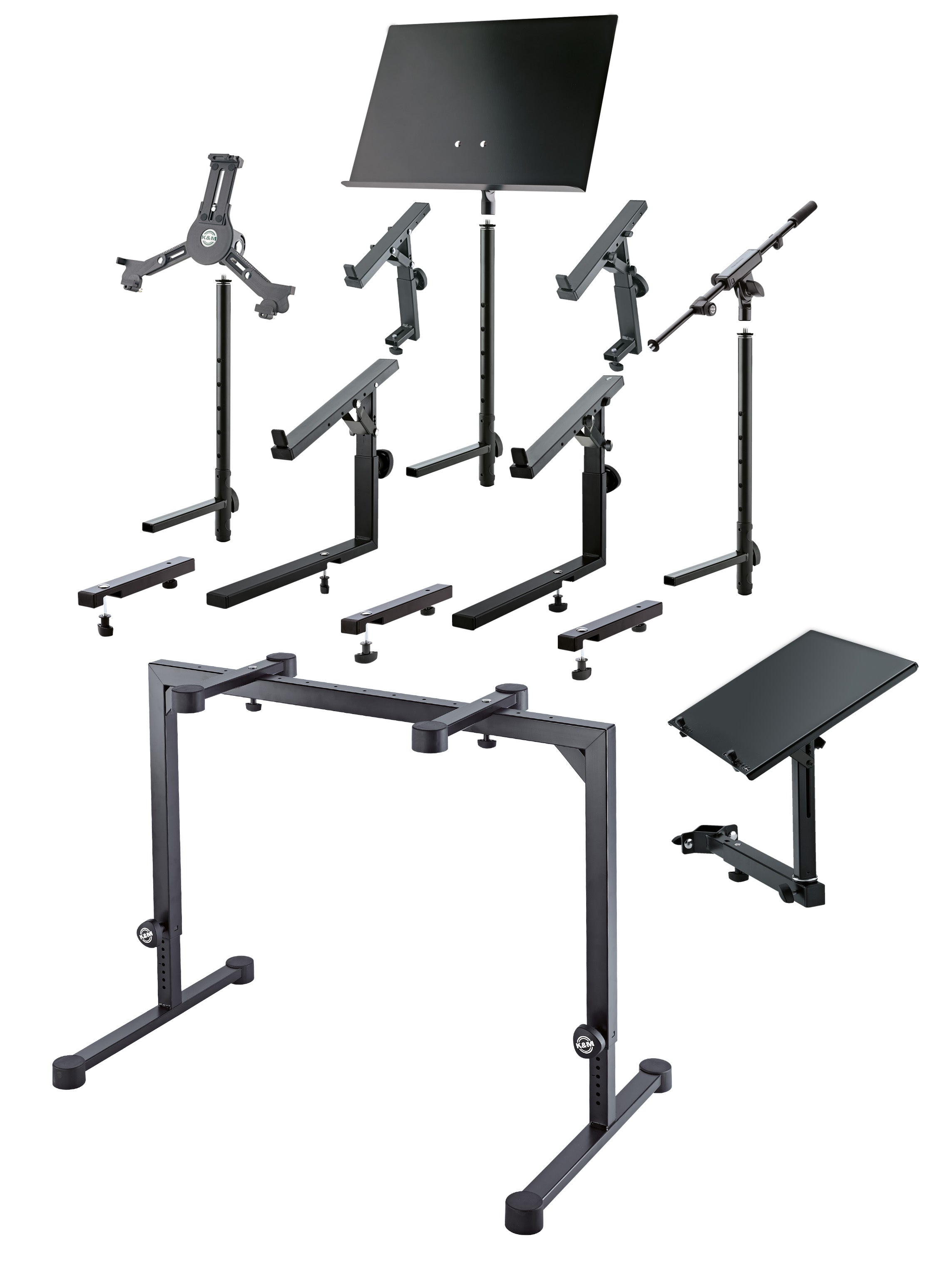 K&M 18810 Table-style keyboard stand »Omega«, Black