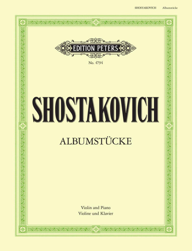 (#211) Schostakovich: Albumstucke for Violin and Piano