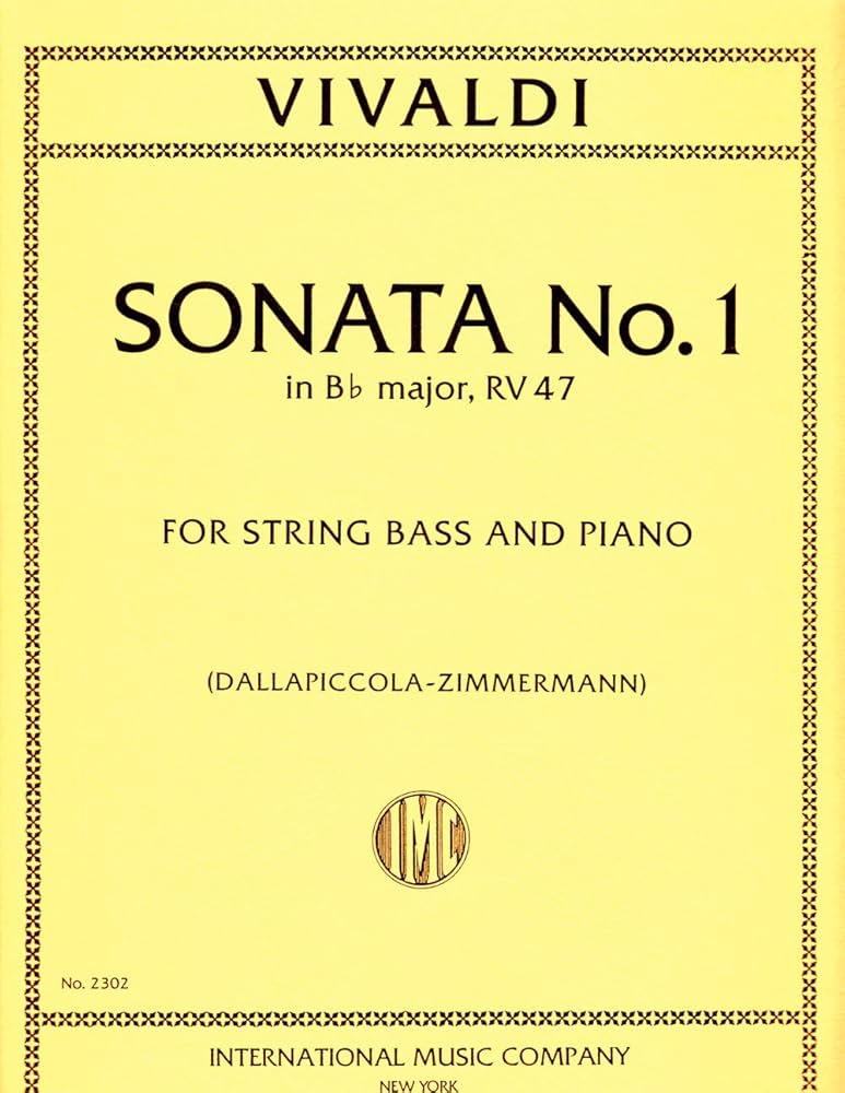 (#231) Vivaldi: Sonata No 1 in Bb for Double Bass and Piano