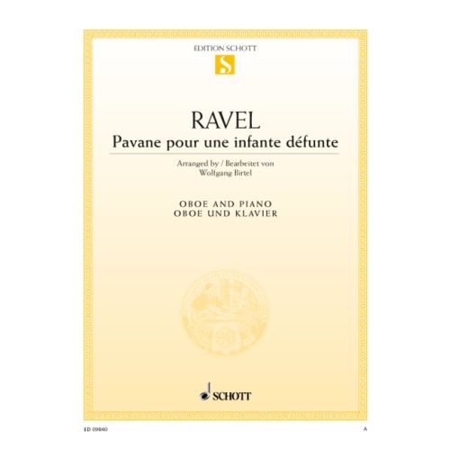 (#419) Pavane pour une infante defunte for Oboe and Piano