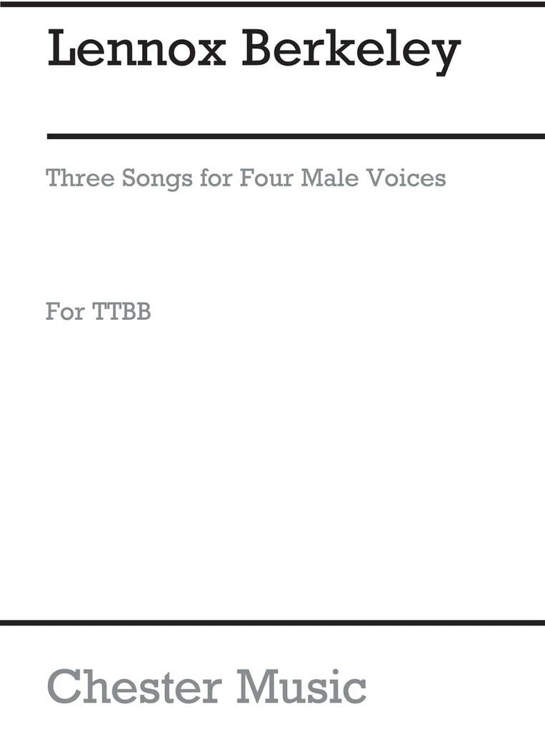 (#44) Three Songs Op. 67 No.1 for Four Male Voices