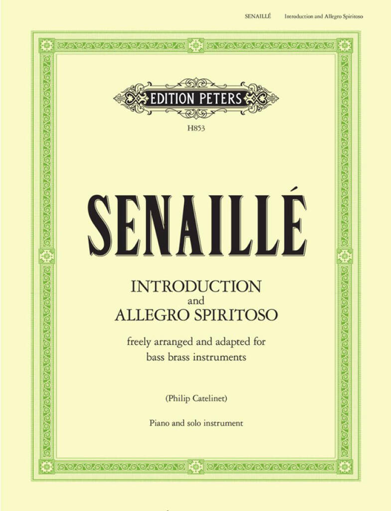 (#458) J B Senaille: Introduction and Allegro Spiritoso (for Tuba/Trombone and Piano)