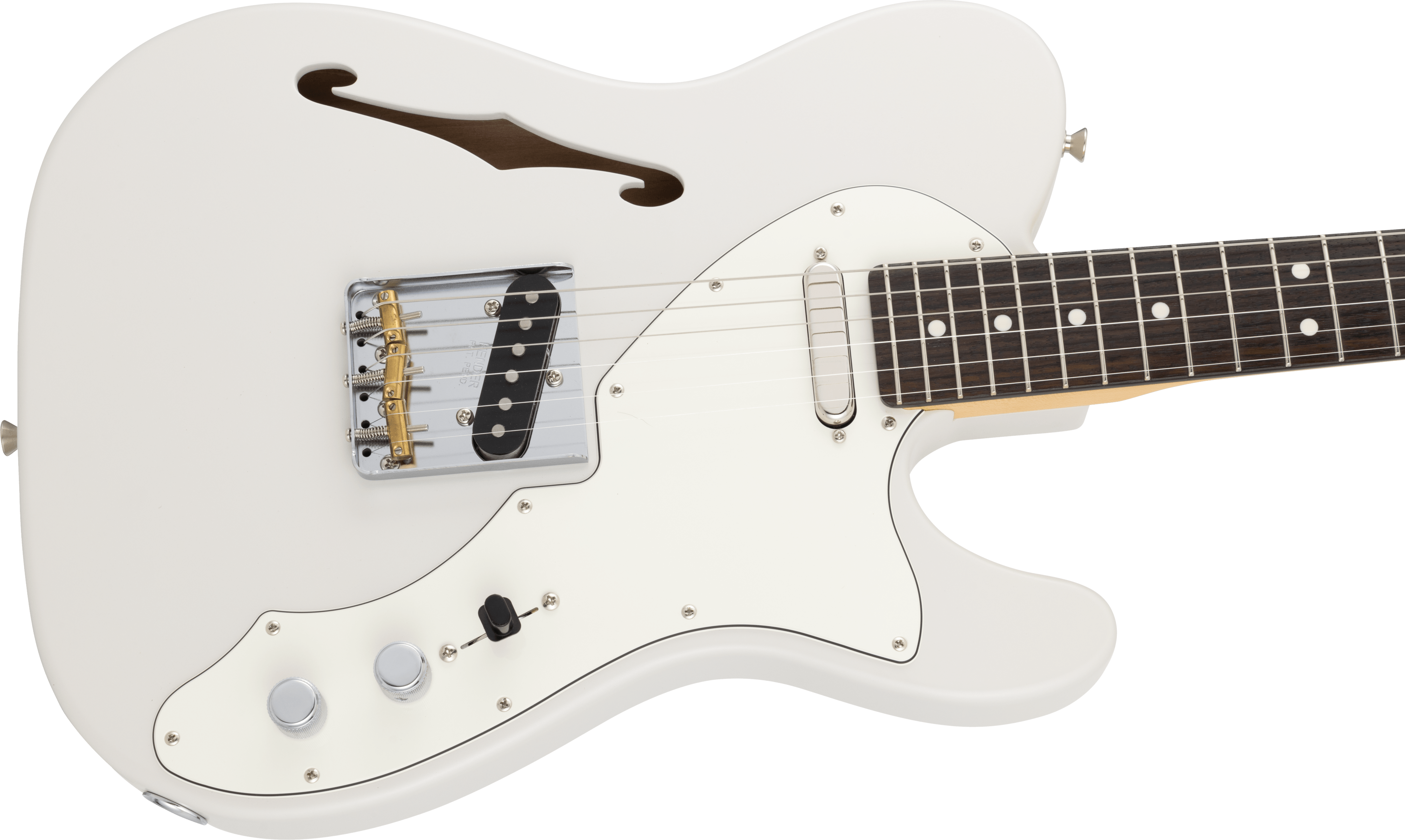 Fender Made in Japan Limited Kusumi Color Telecaster® Thinline, Rosewood Fingerboard, Kusumi White