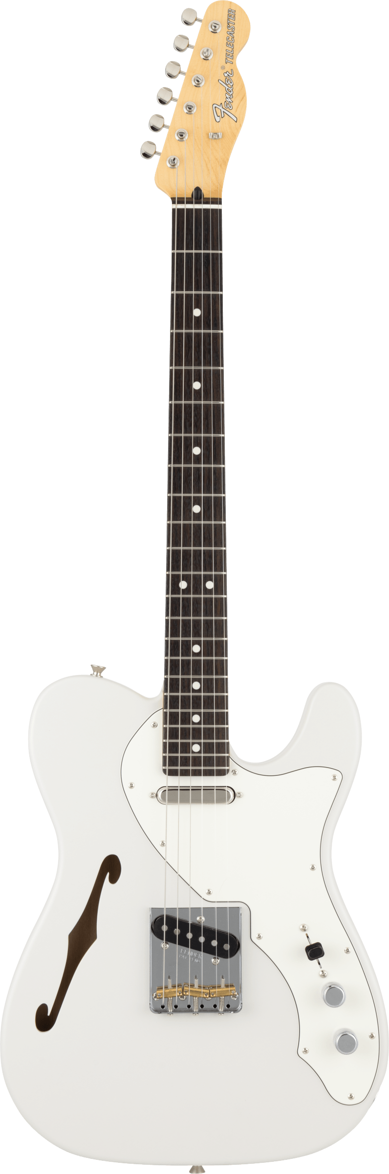 Fender Made in Japan Limited Kusumi Color Telecaster® Thinline, Rosewood Fingerboard, Kusumi White