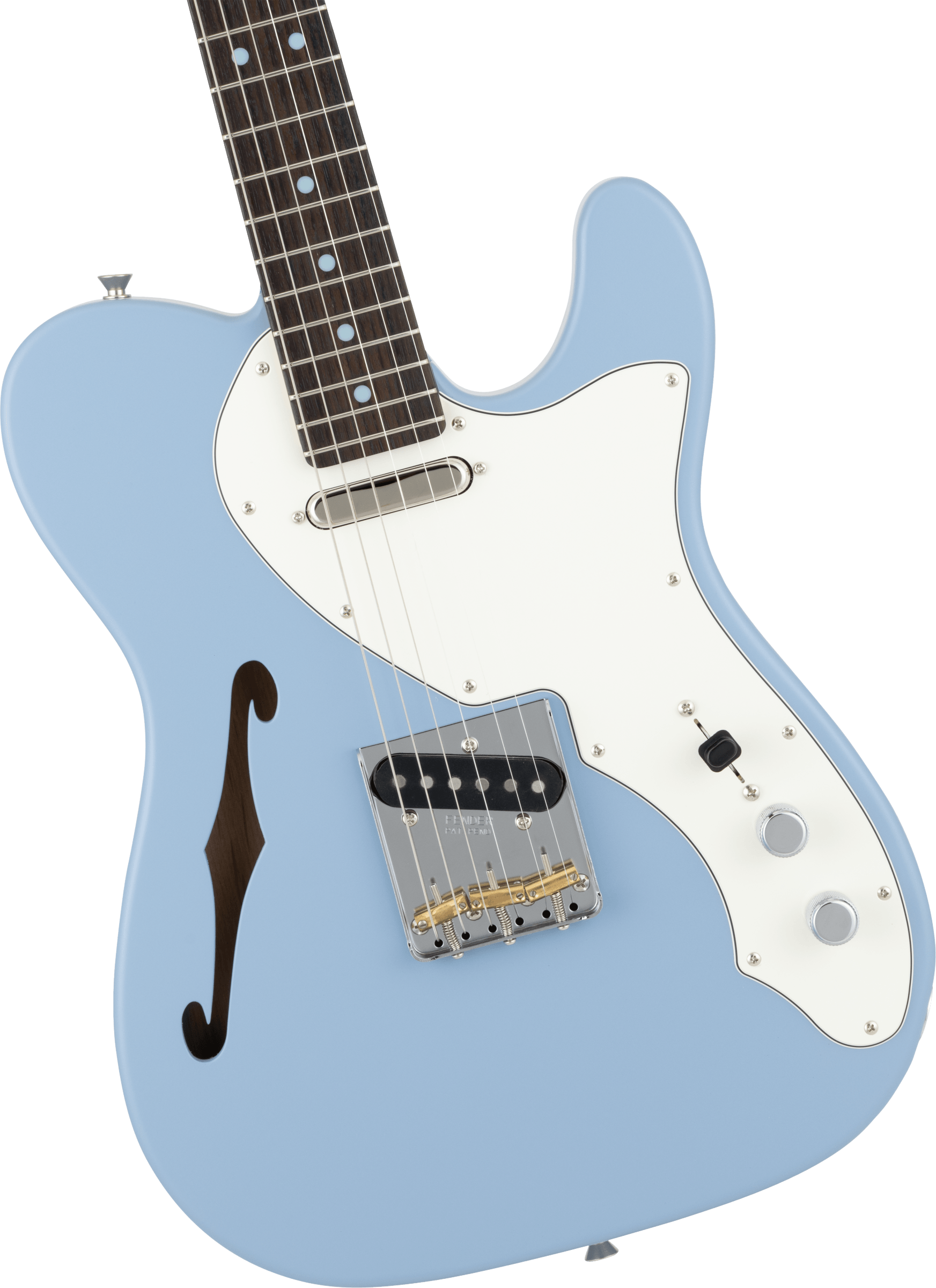 Fender Made in Japan Limited Kusumi Color Telecaster® Thinline, Rosewood Fingerboard, Kusumi Blue