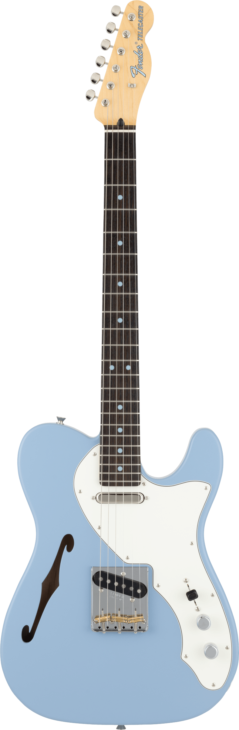 Fender Made in Japan Limited Kusumi Color Telecaster® Thinline, Rosewood Fingerboard, Kusumi Blue