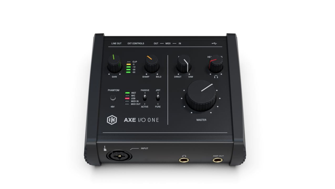 IK Multimedia AXE I/O ONE Compact USB-C Audio Interface with Advanced Guitar Tone Shaping