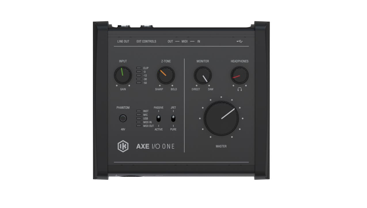 IK Multimedia AXE I/O ONE Compact USB-C Audio Interface with Advanced Guitar Tone Shaping