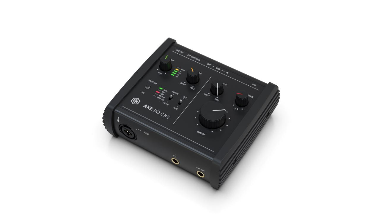 IK Multimedia AXE I/O ONE Compact USB-C Audio Interface with Advanced Guitar Tone Shaping