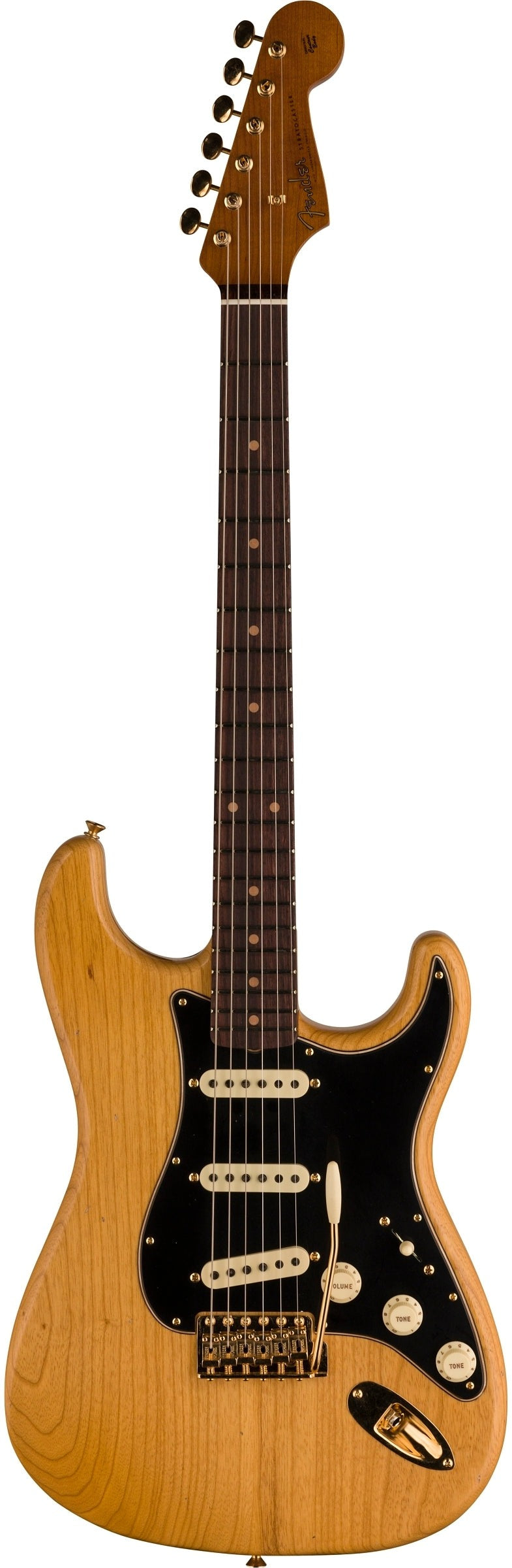 FENDER LIMITED EDITION CUSTOM '62 STRAT® - JOURNEYMAN RELIC® WITH GOLD CLOSET CLASSIC HARDWARE, AGED NATURAL