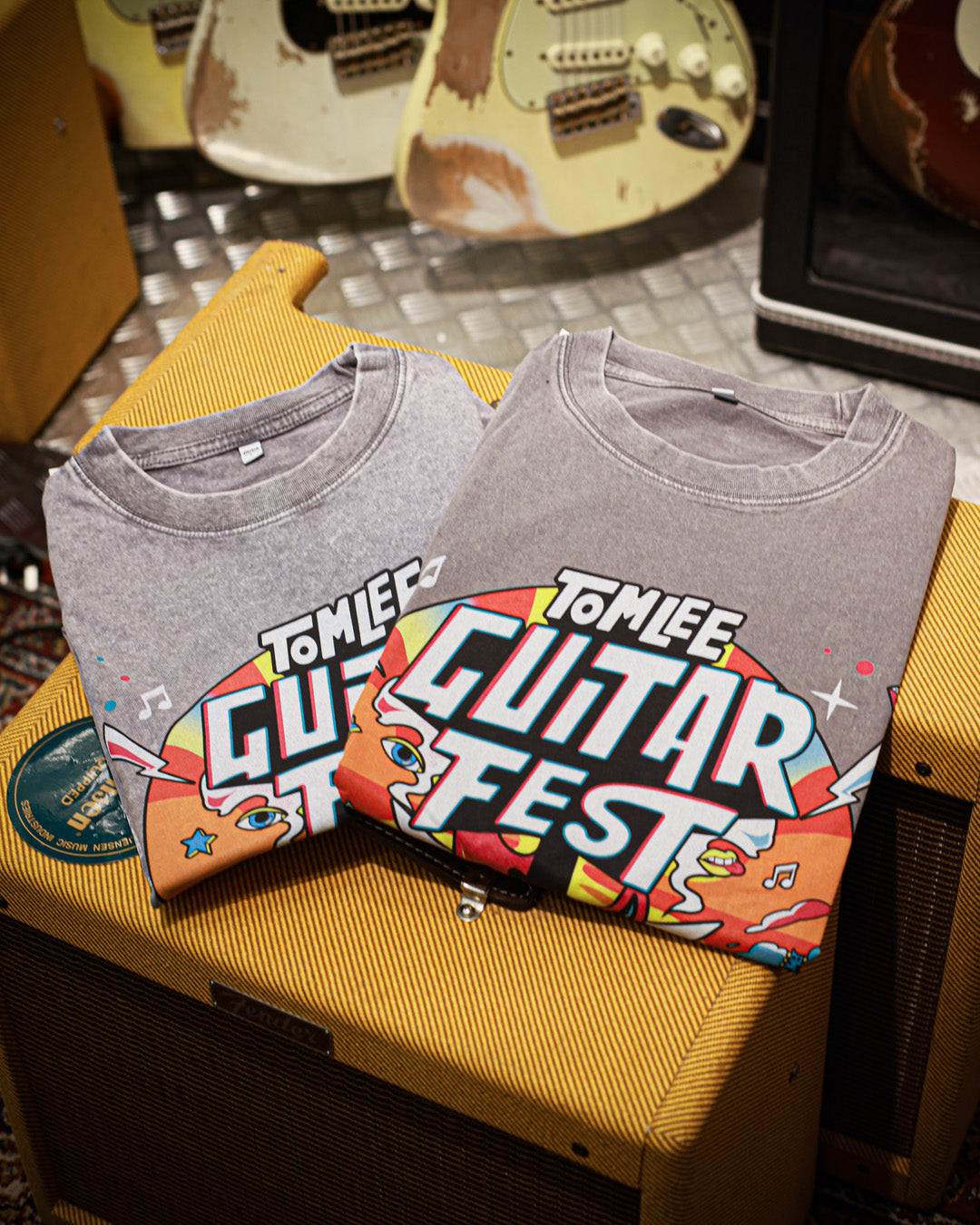 Guitar Fest. - T-shirt (Gray-X-Large), Limited Editions