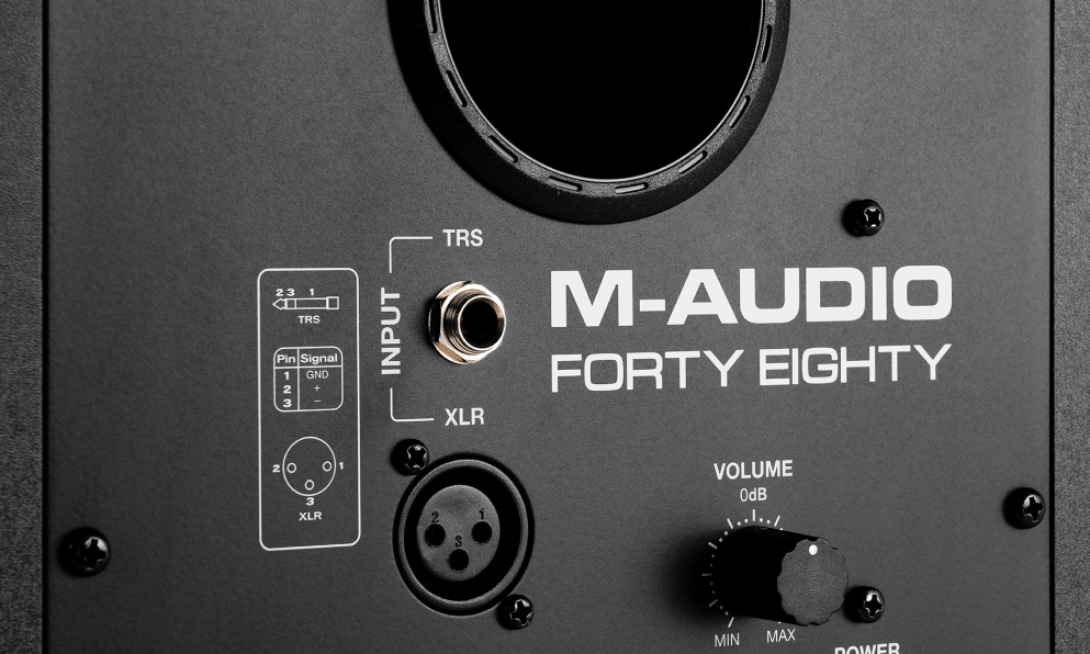 M-Audio FORTY EIGHTY 8" Kalver 150W, Bi-amplified Reference Monitor (Single Unit)