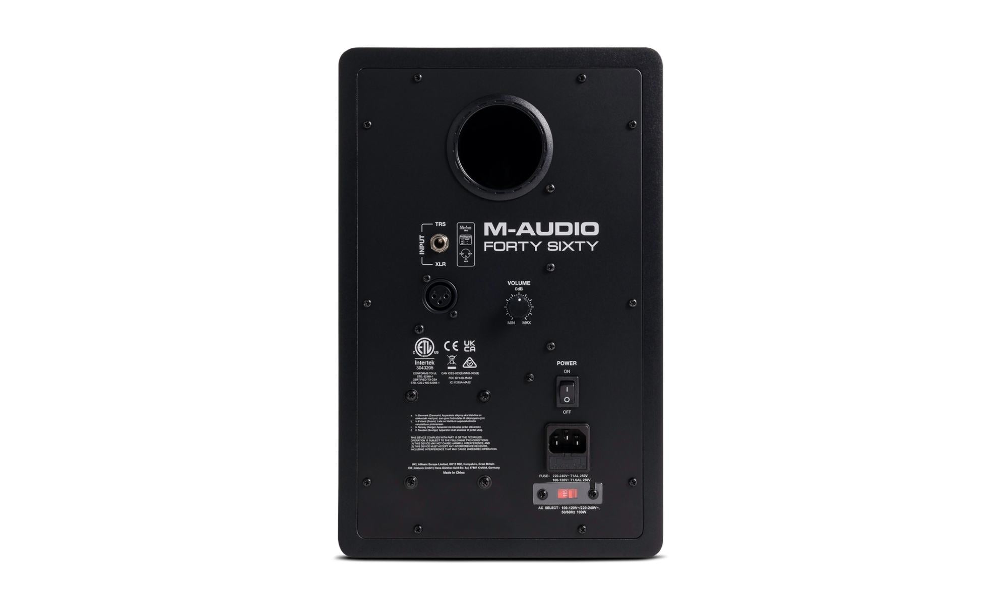 M-Audio FORTY SIXTY 6.5" Kalver 100W, Bi-amplified Reference Monitor (Single Unit)