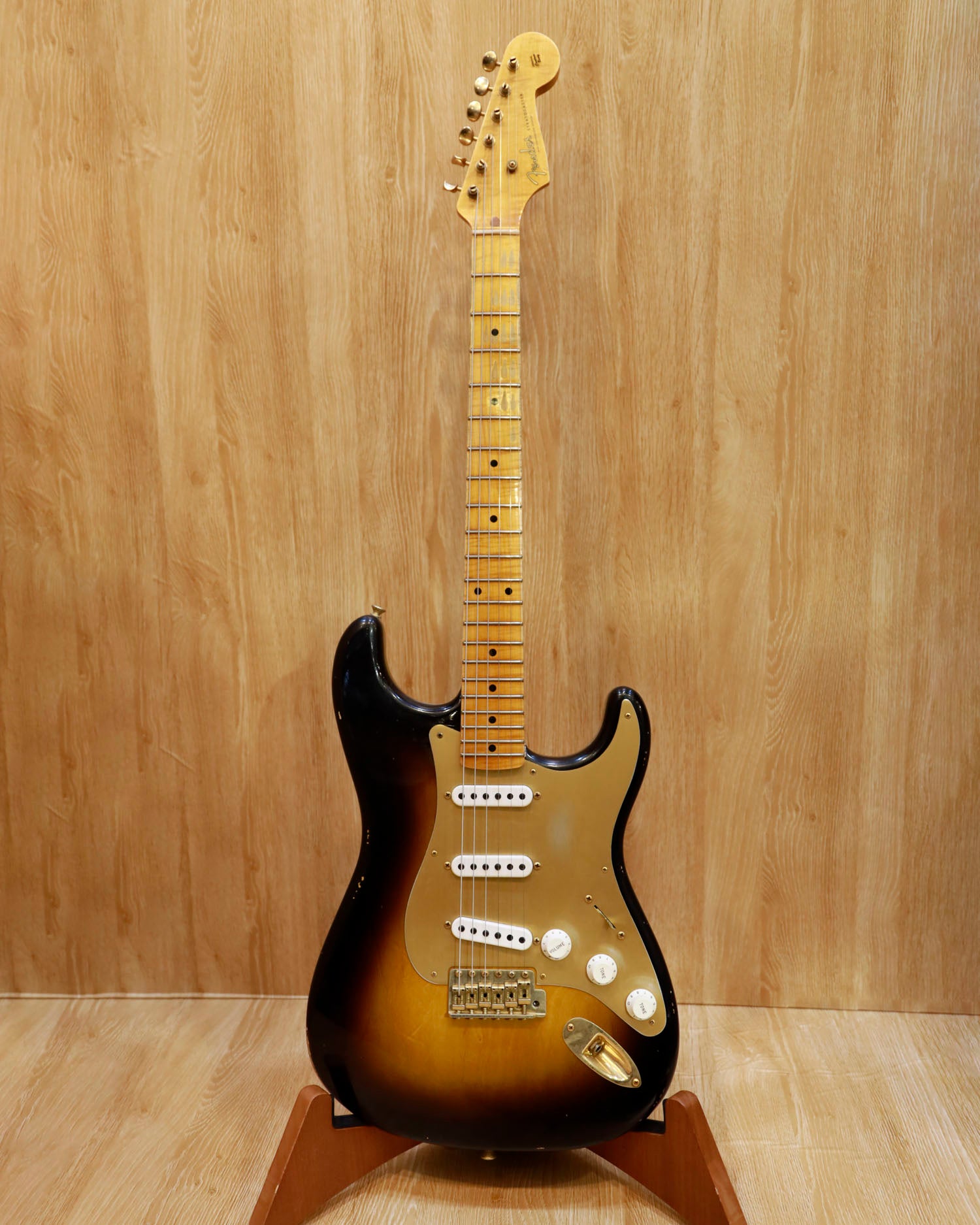 Fender Custom Shop Limited-edition '55 Bone Tone Stratocaster Relic - Wide-Fade 2-color Sunburst