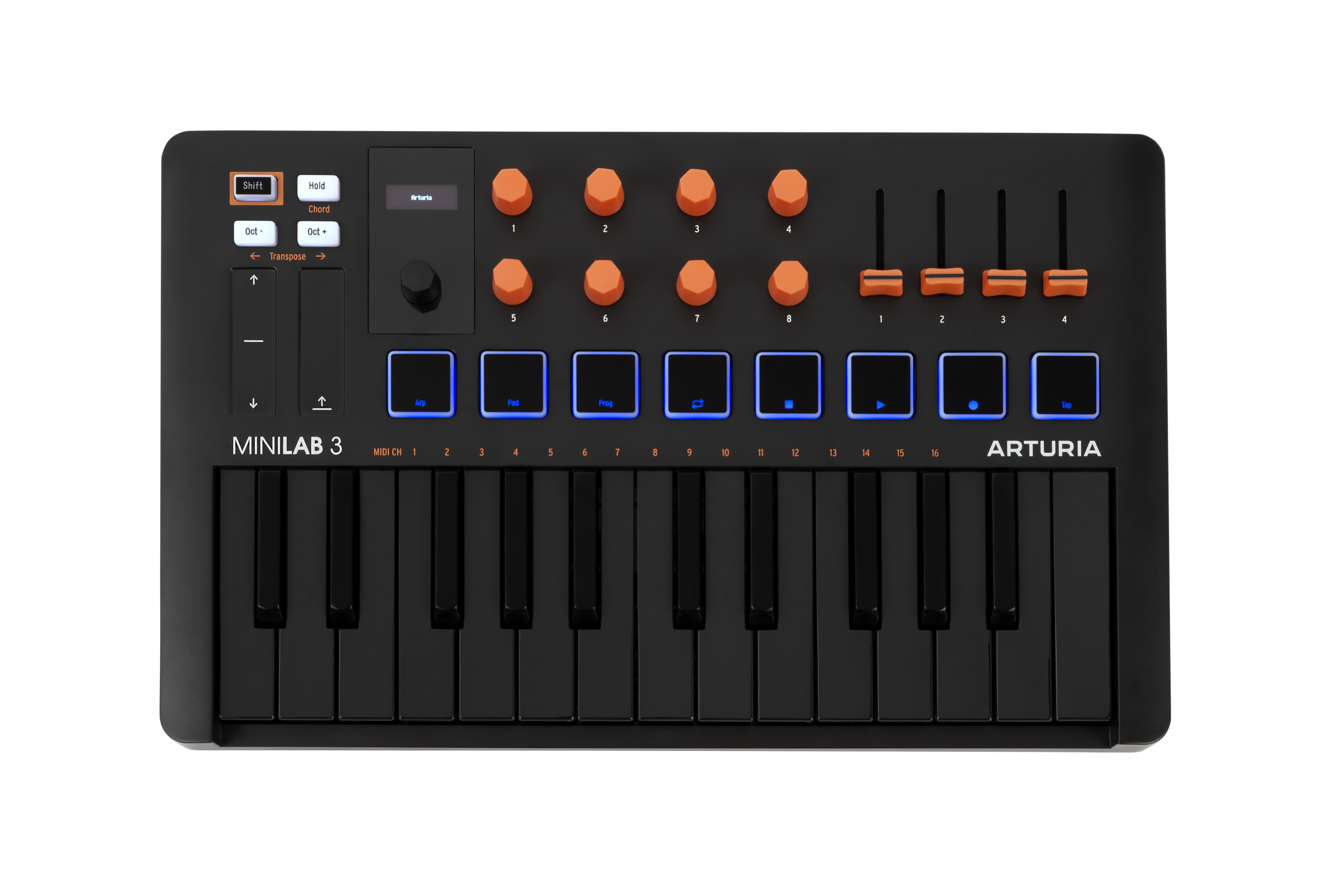 Arturia MiniLab 3 Orange Edition Universal MIDI Controller