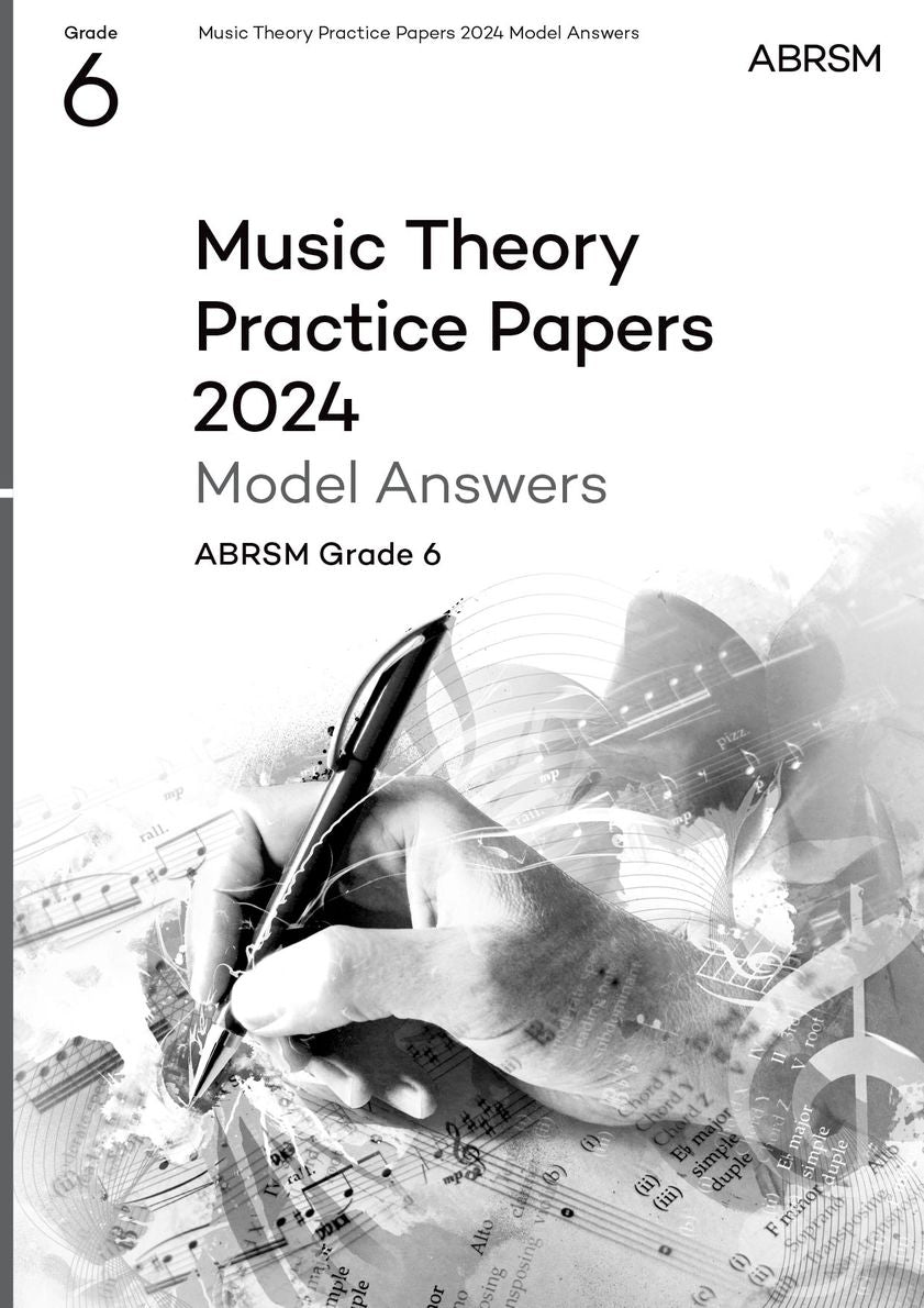 (訂購 Pre-order) ABRSM Music Theory Practice Papers Model Answers 2024 Grade 6