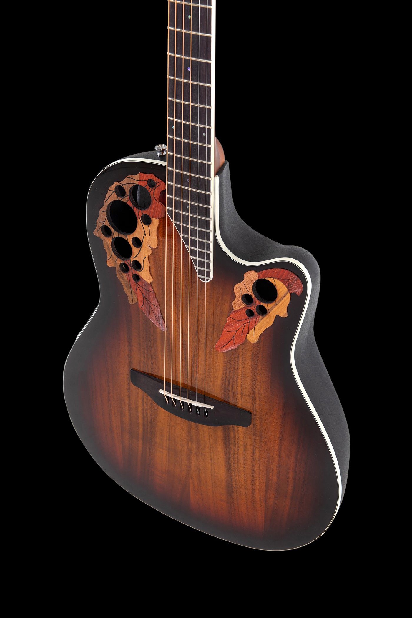 Ovation E-Acoustic Guitar Celebrity Elite Plus Super Shallow, Koa Burst