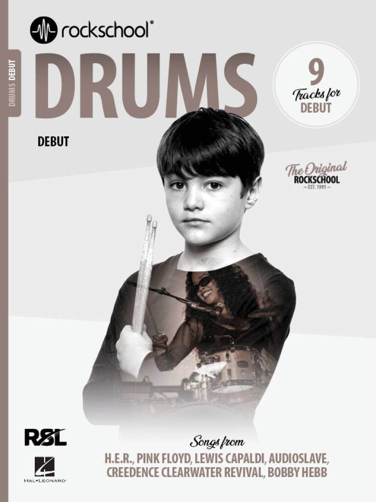 Rockschool Drums Debut 2024 with Audio