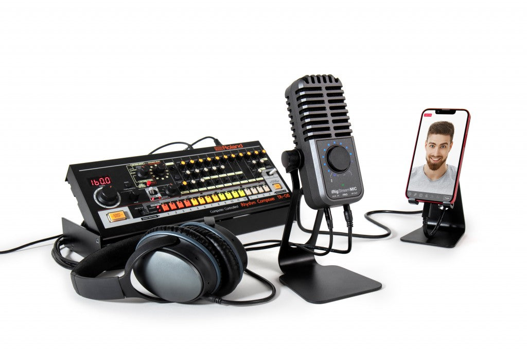 IK Multimedia iRig Stream Mic Pro - Compact Multi-pattern Microphone and Stereo/4-channel Audio Interface 收音咪