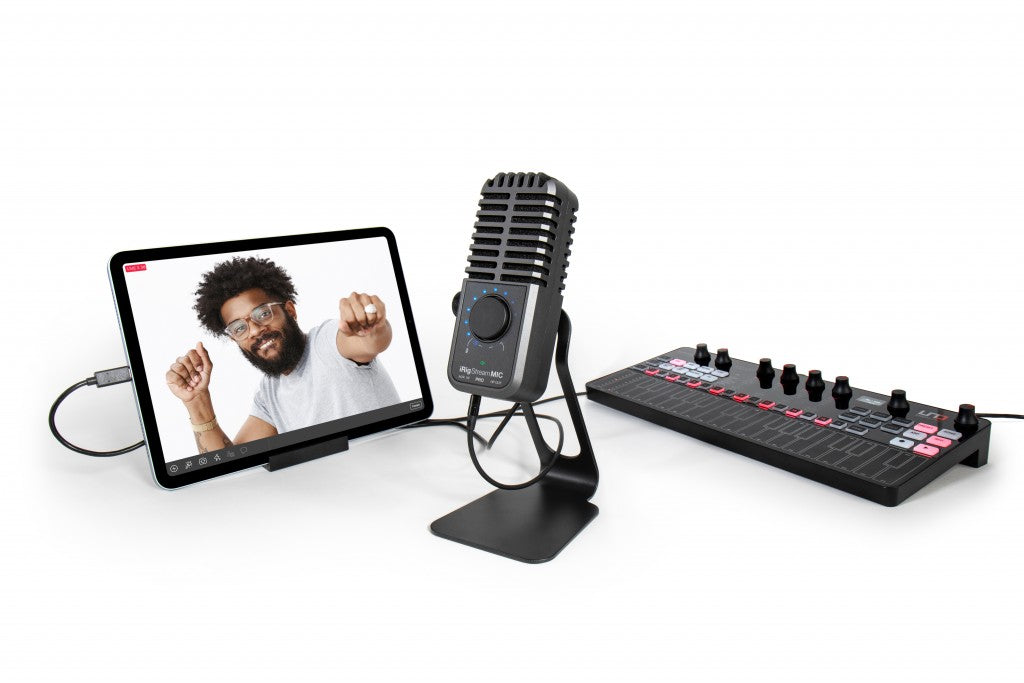 IK Multimedia iRig Stream Mic Pro - Compact Multi-pattern Microphone and Stereo/4-channel Audio Interface 收音咪