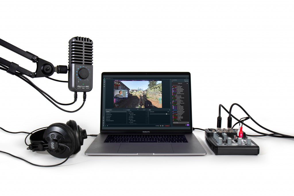 IK Multimedia iRig Stream Mic Pro - Compact Multi-pattern Microphone and Stereo/4-channel Audio Interface 收音咪