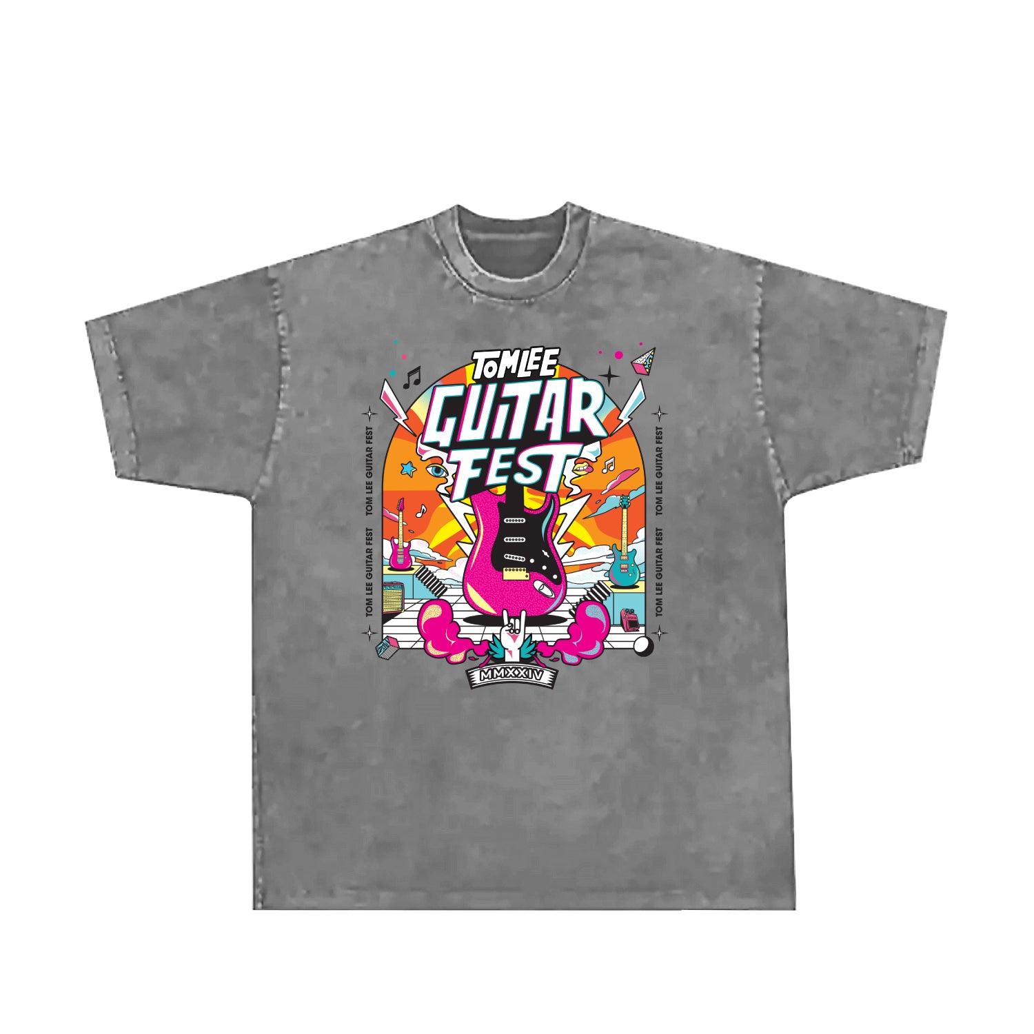 Guitar Fest. - T-shirt (Gray-X-Large), Limited Editions