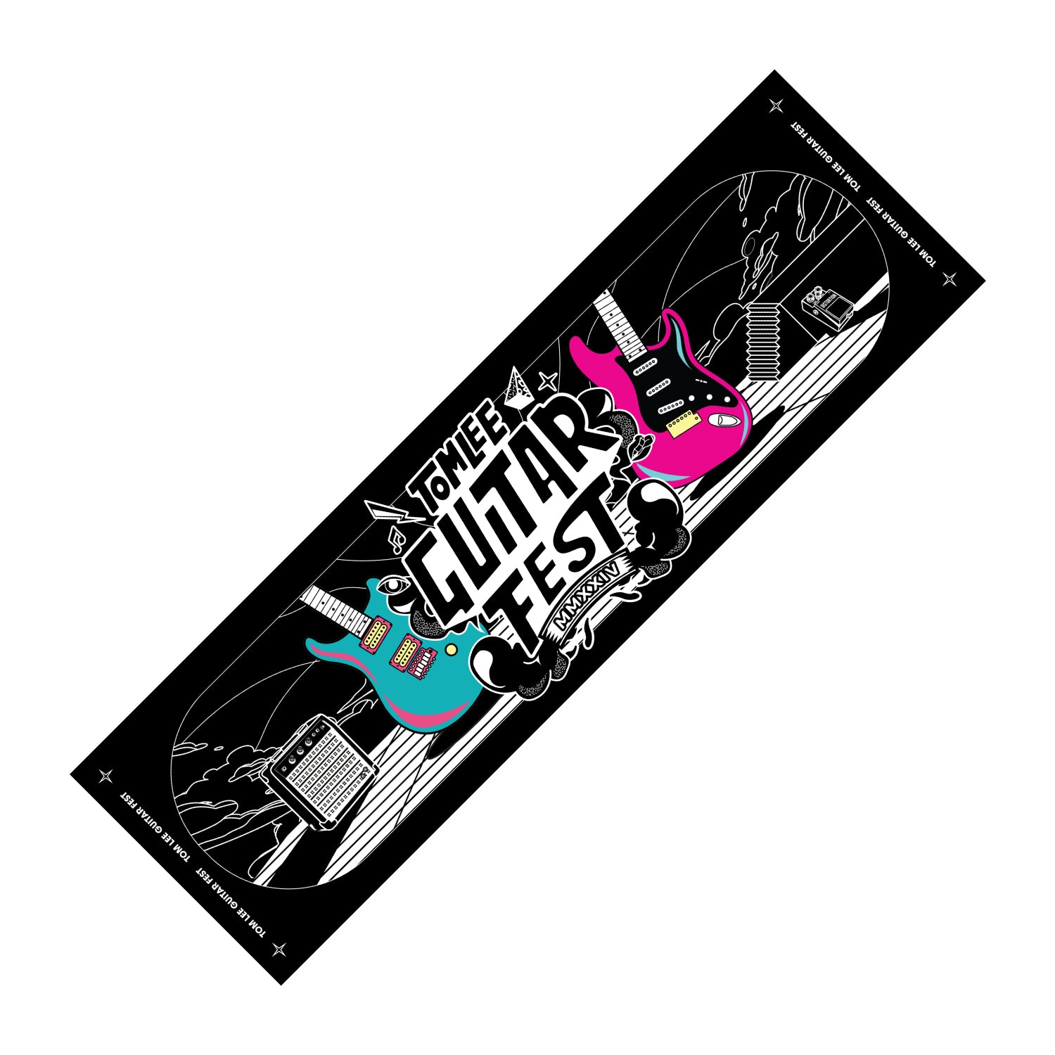 Guitar Fest. - Towel (Black/White), Limited Editions