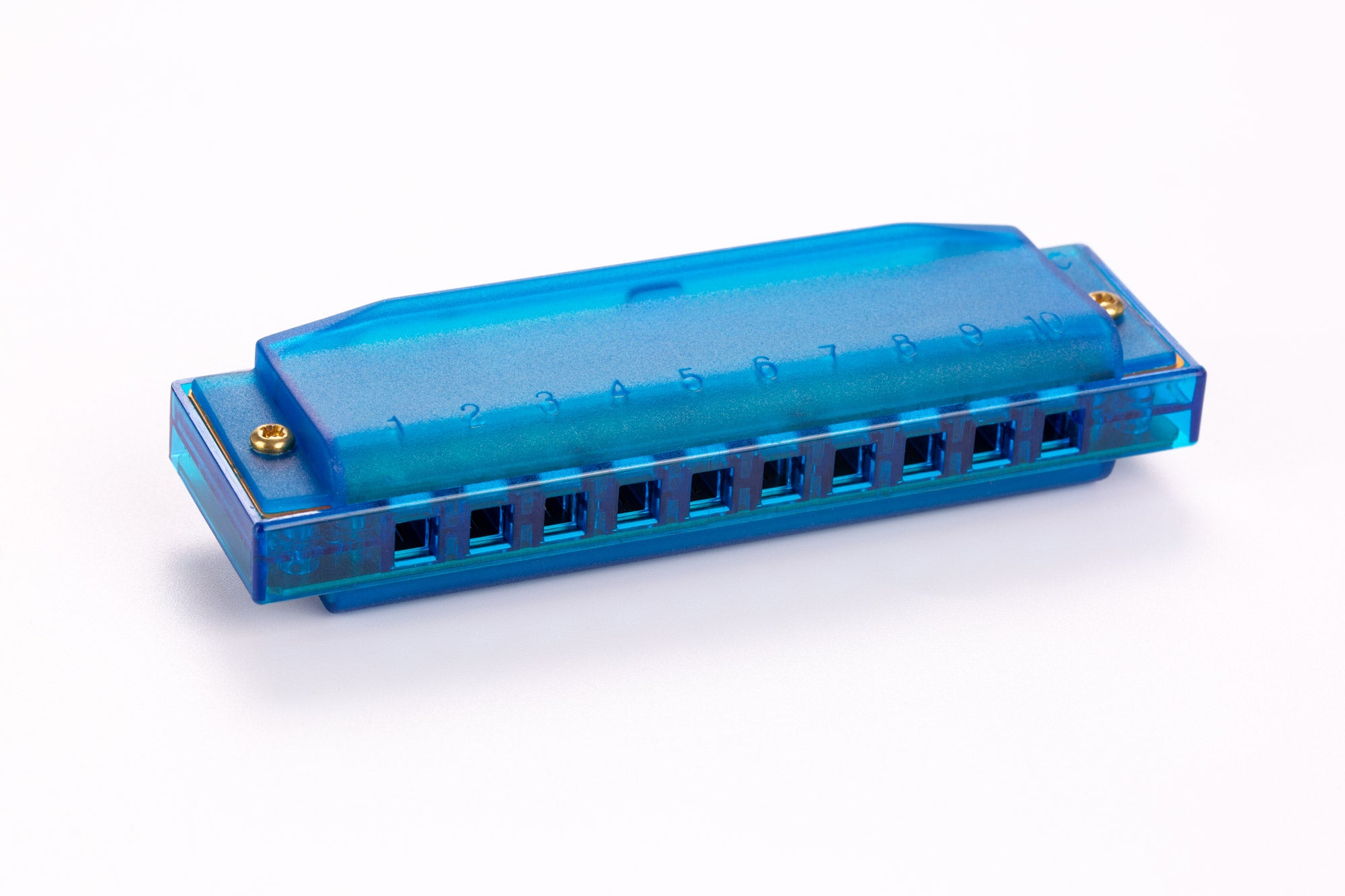 Hohner Translucent Harp 10-hole Diatonic Harmonica, C key