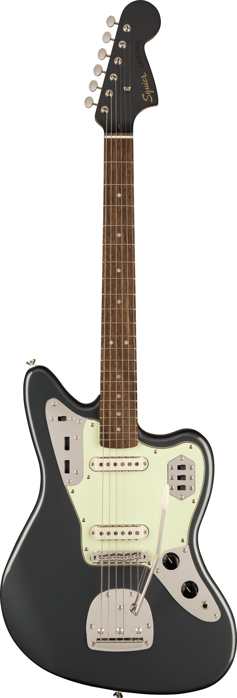 Squier FSR Classic Vibe '60s Jaguar®, Laurel Fingerboard, Mint Pickguard,  Matching Headstock, Charcoal Frost Metallic