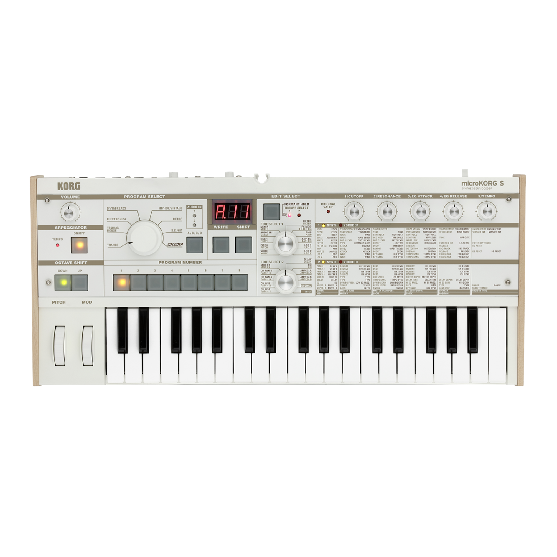 Korg microKORG S Synthesizer/Vocoder with Speaker — Tom Lee Music