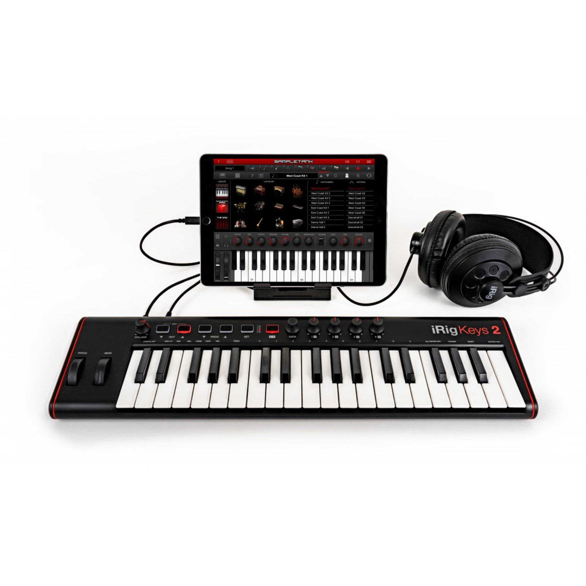 IK Multimedia iRig Keys 2 Pro - Compact Universal MIDI Keyboard