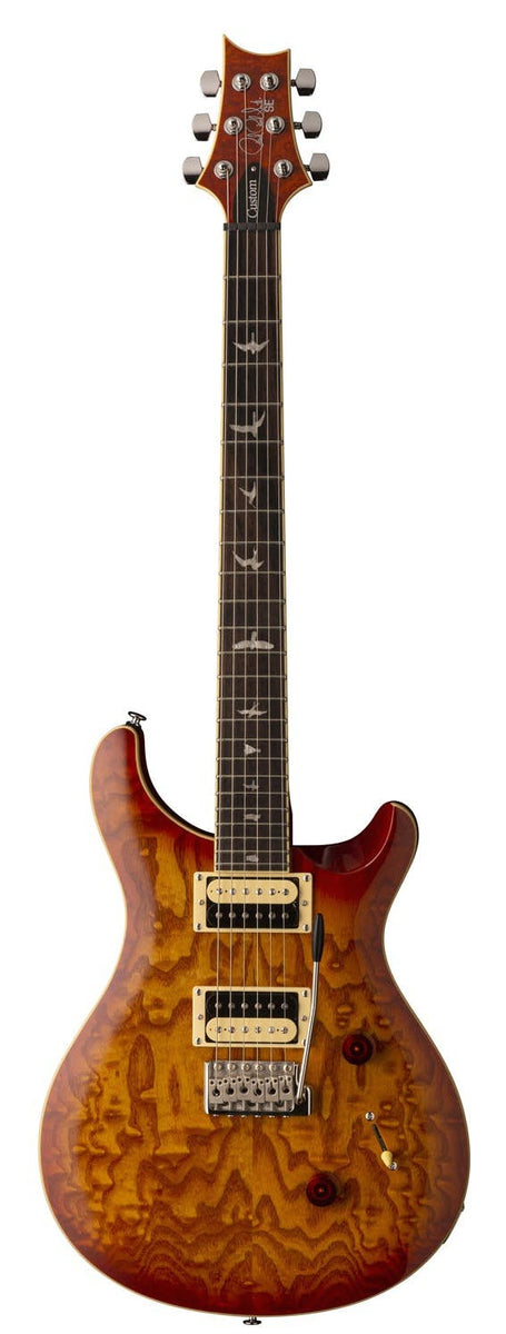 PRS SE Series Custom 24 Electric Guitar (Exotic Top Burled Ash 