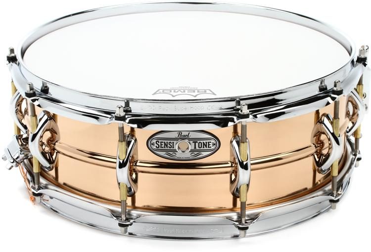 Pearl Sensitone Heritage Steel Alloy Snare Drum X 14-inch Polished