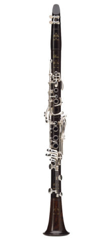 Buffet Crampon E12F Bb Clarinet, Unstained African Blackwood Body