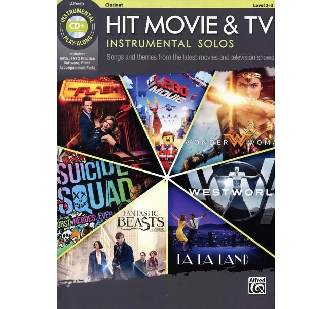 HIT MOVIE & TV Instrumetal Solos (Clarinet) +CD 熱門電影與劇集單簧管譜附伴奏CD