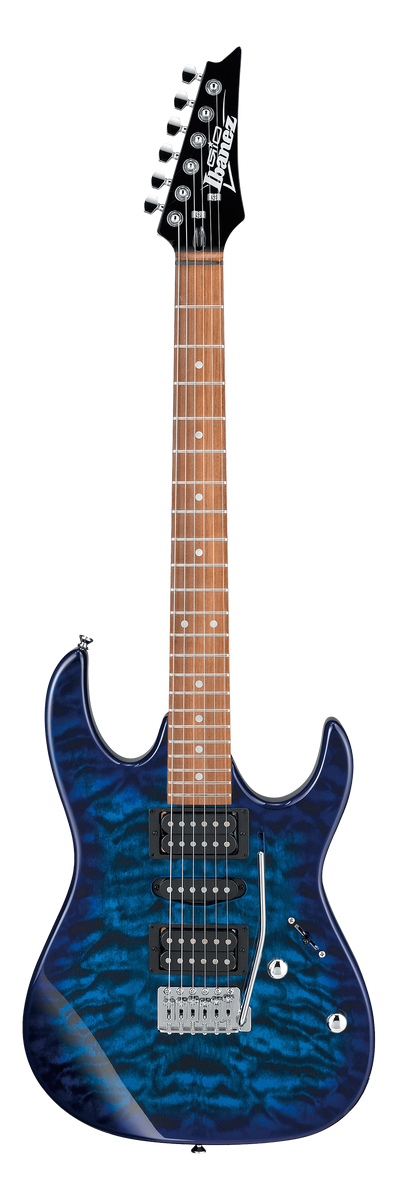 IBANEZ GIO Series GRX70QA Electric Guitar (TBB : Transparent Blue
