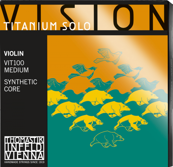 Thomastik-Infeld VISION VI100 バイオリン弦 分数 3 4 ボール ループ 兼用 ヴィジョン セット 4本 E VI01  A VI02 D VI03 G VI04 Violin Strings Set MEDIUM オンラインショッピング - 弦楽器